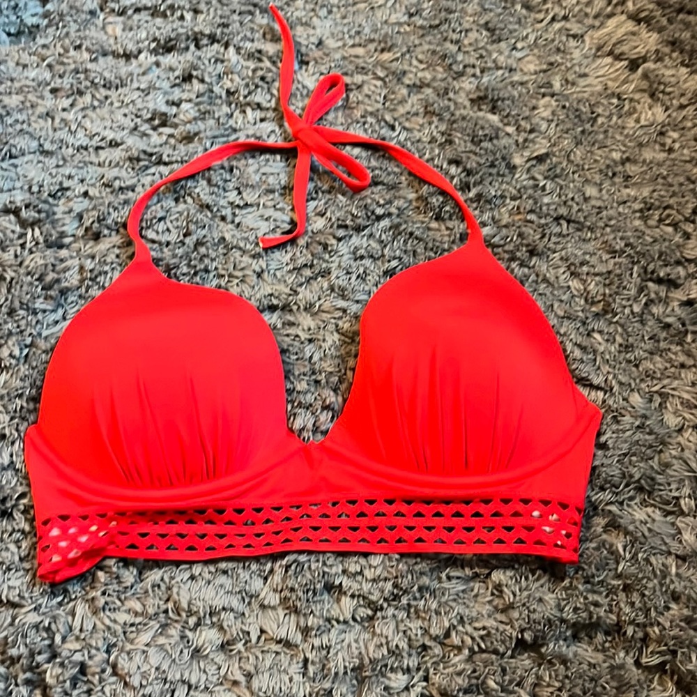 Red bikini top